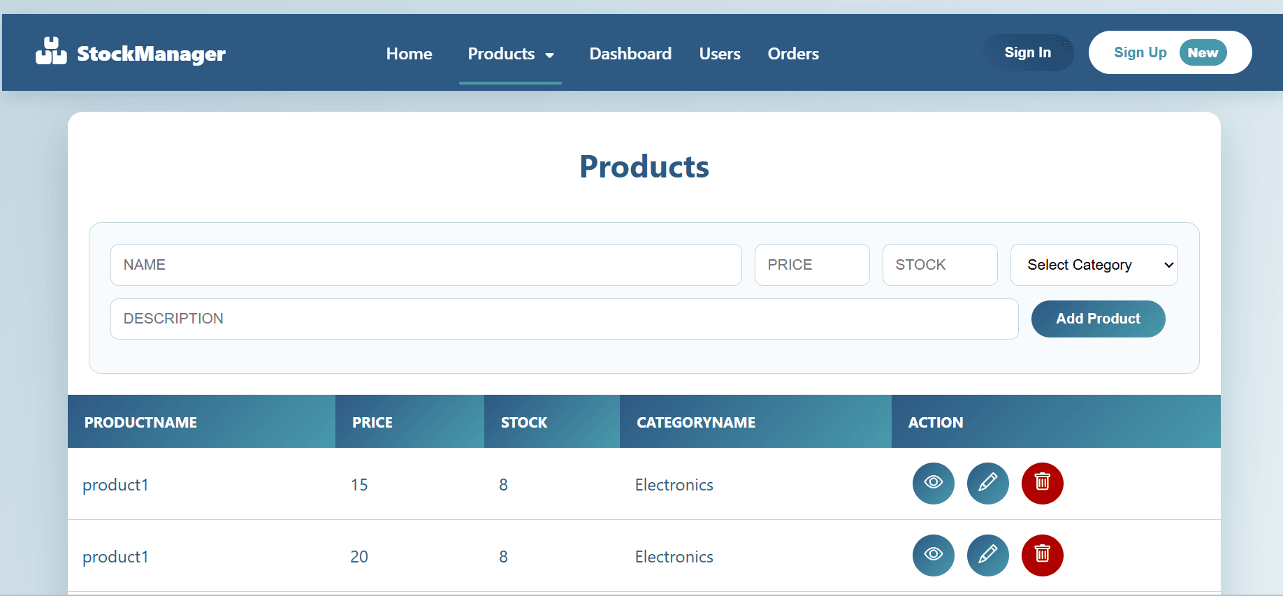 E-Commerce Website